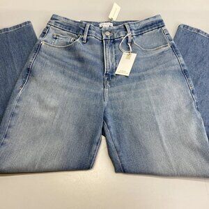 Good American Women’s Good Legs Straight Jeans – Light Blue – Size 14